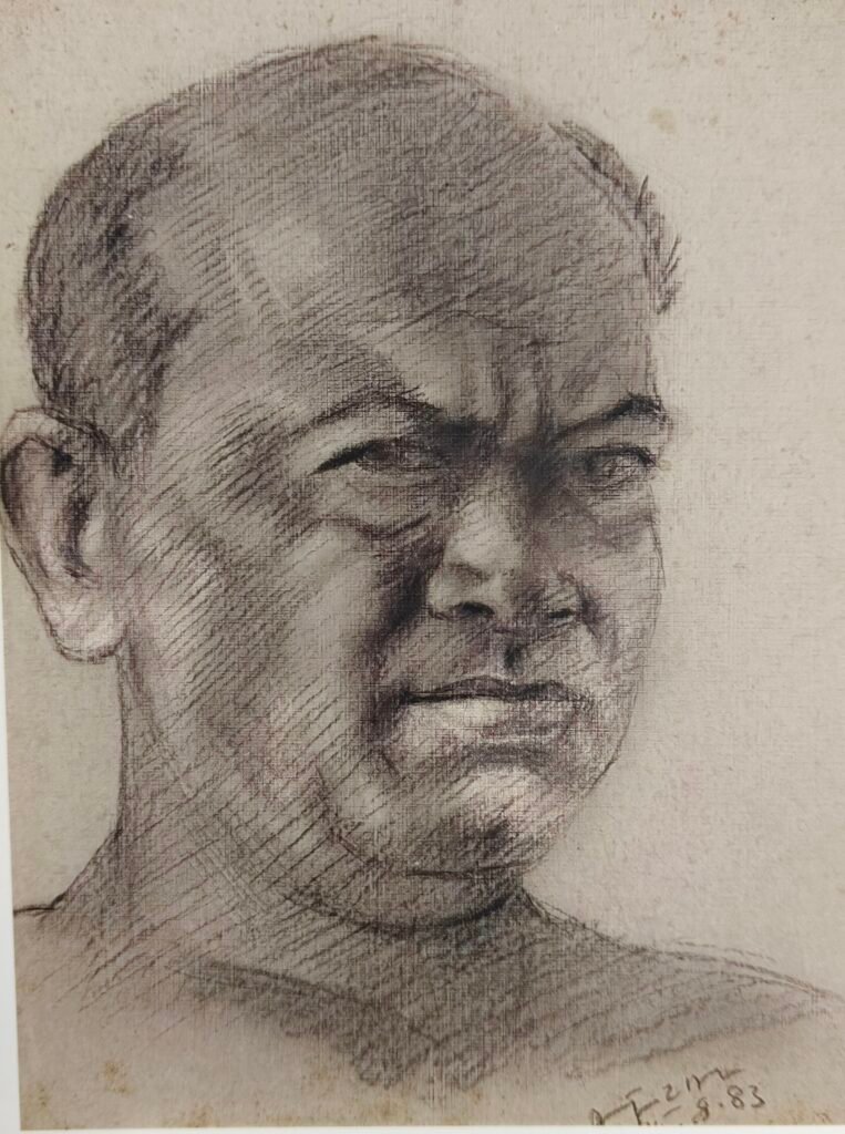 Afzal Pathan, a self-portrait, 1983