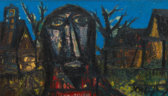 Christ in a Village by F. N. Souza