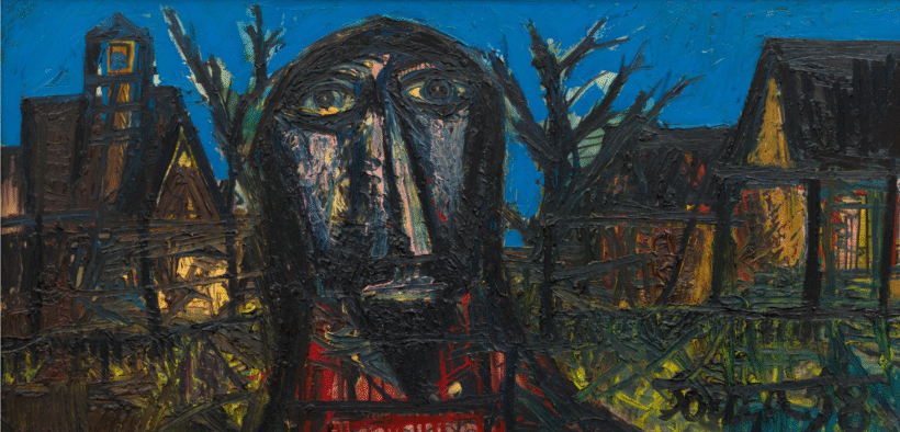 Christ in a Village by F. N. Souza